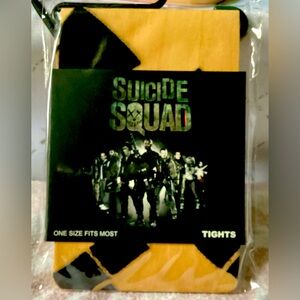 NEW • Suicide Squad Harley Quinn Tattoo Tights BIOWORLD • HALLOWEEN Costume